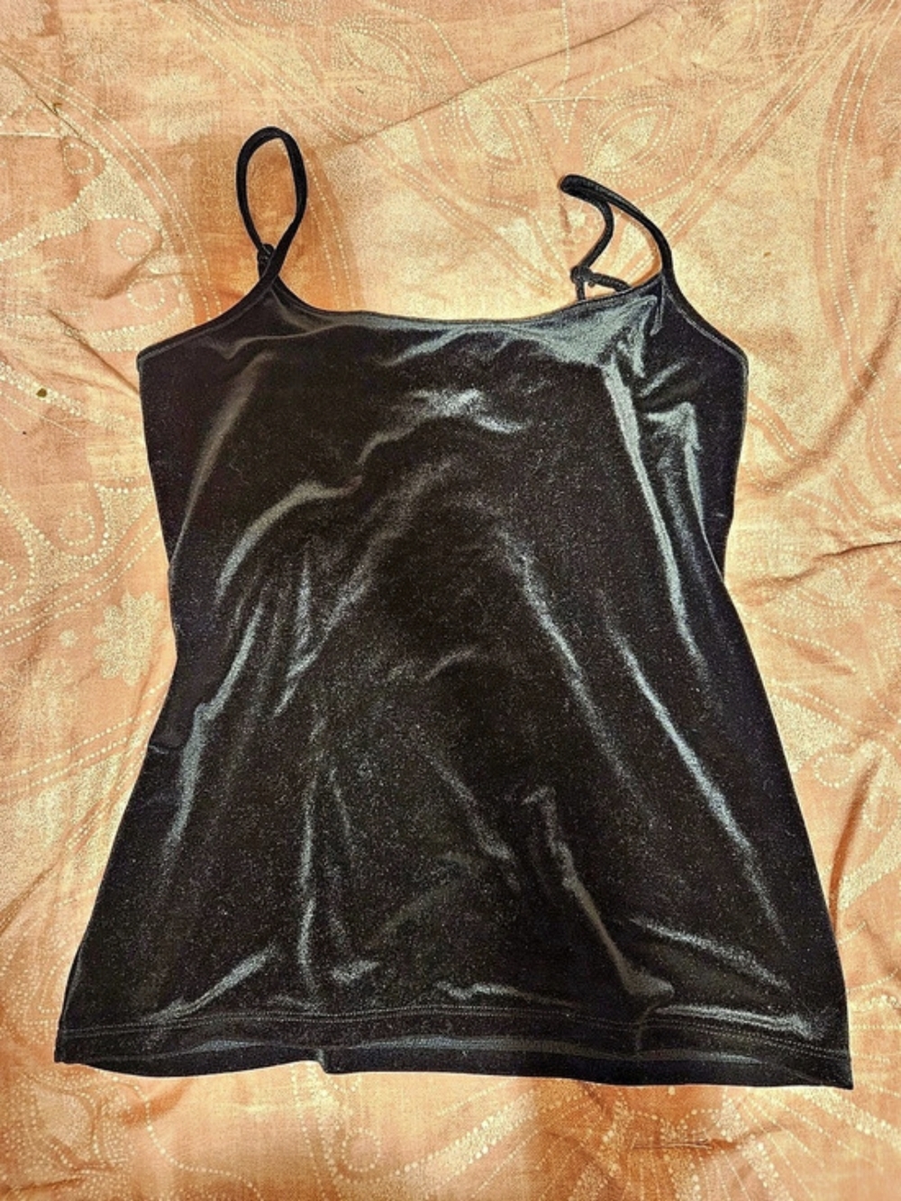 Ann Taylor Factory Black Velvet Camisole Size Medium